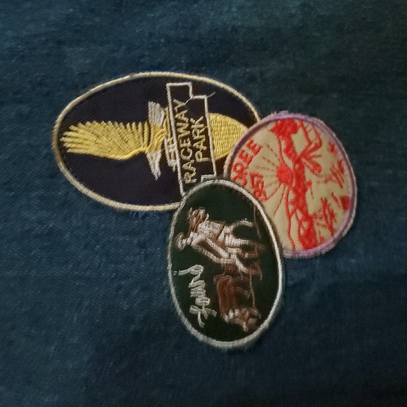 Found Raw Cut Patch Mechanic Denim Vest NWT - Picture 5 of 8